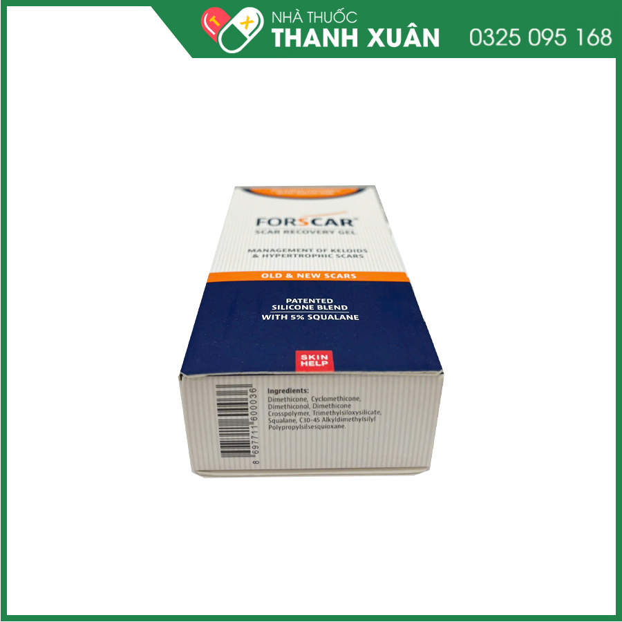 Forscar giúp hỗ trợ làm mờ sẹo và làm đều màu da